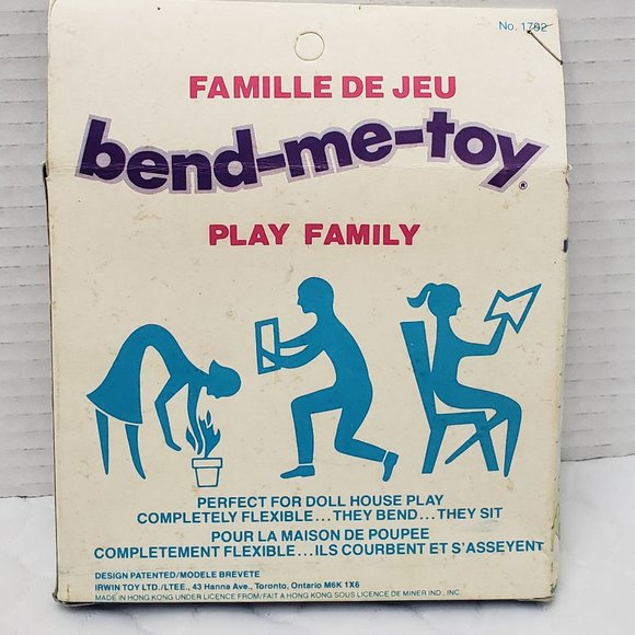 Vintage Irwin Toys Bend Me Dollhouse Family - Picture 4 of 6